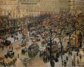 卡米耶 毕沙罗 : Boulevard des Italiens, Morning, Sunlight
